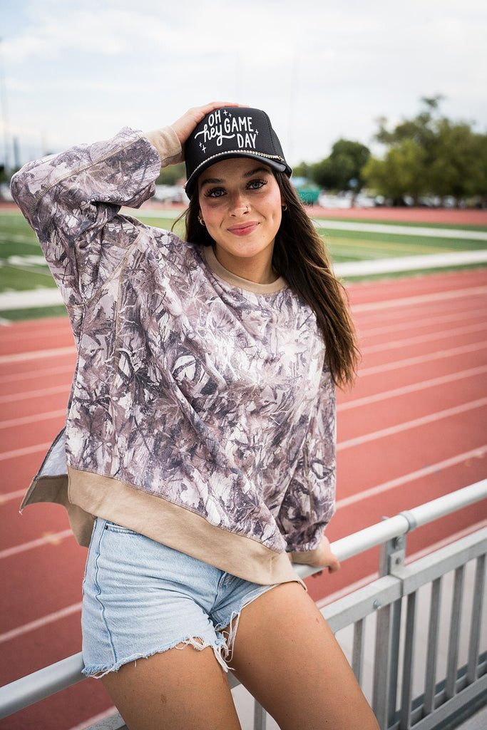 Lightweight Camo Pullover - Pepper & Pearl Boutique
