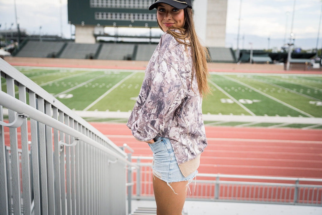 Lightweight Camo Pullover - Pepper & Pearl Boutique