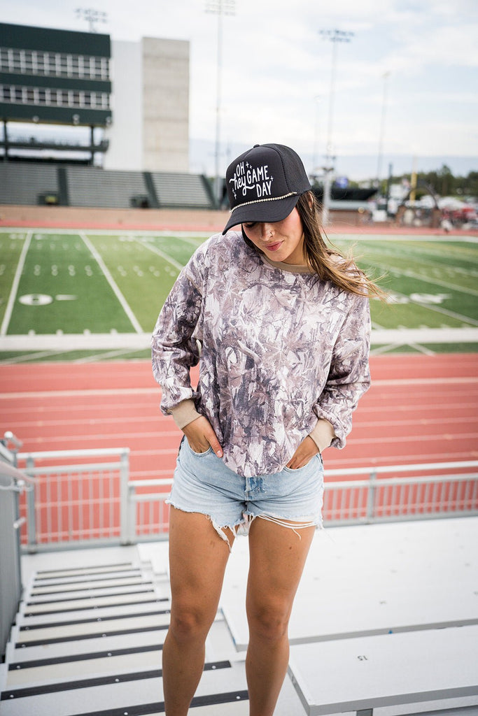 Lightweight Camo Pullover - Pepper & Pearl Boutique