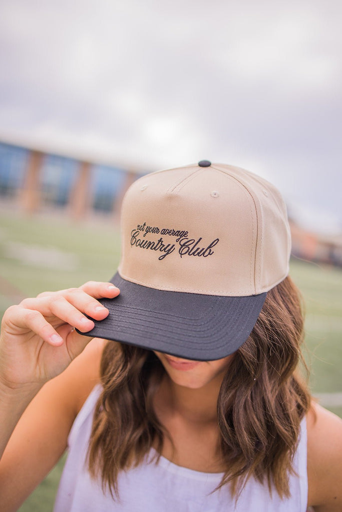 Not Your Average Country Club Embroidered Hat - Pepper & Pearl Boutique