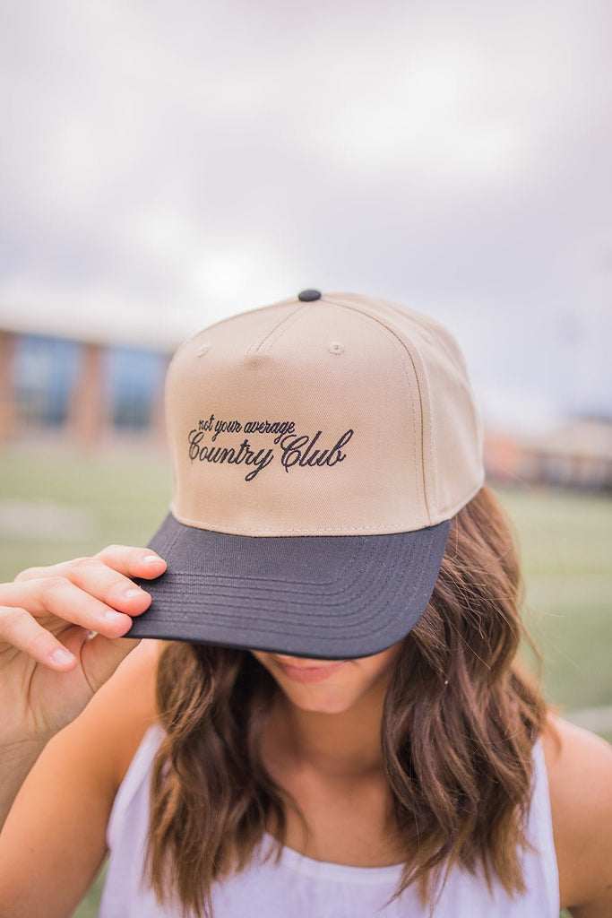 Not Your Average Country Club Embroidered Hat - Pepper & Pearl Boutique