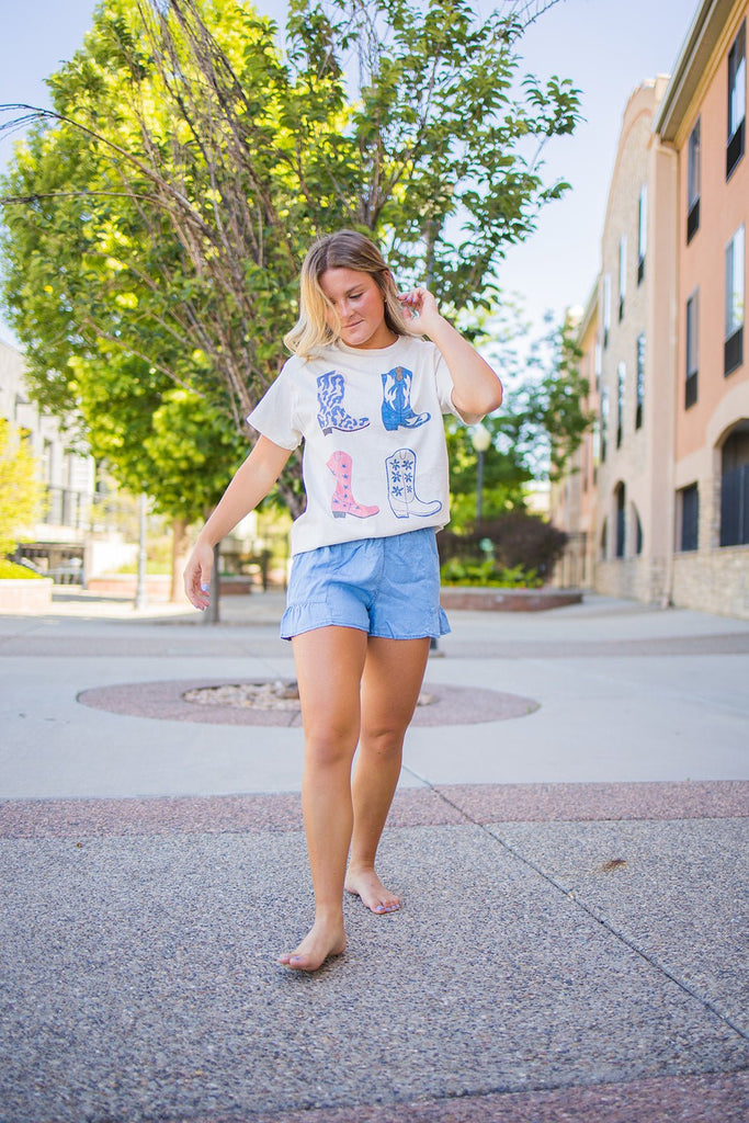 Oversized Boot Tee - Pepper & Pearl Boutique