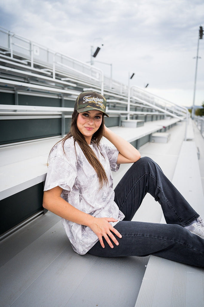 Oversized Light Camo Tee - Pepper & Pearl Boutique