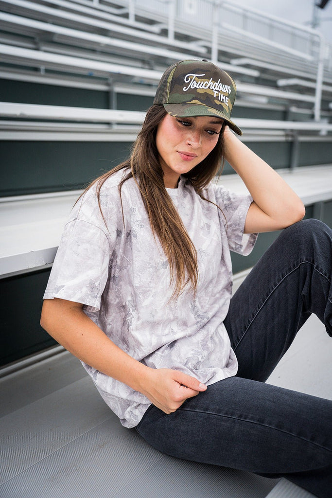 Oversized Light Camo Tee - Pepper & Pearl Boutique