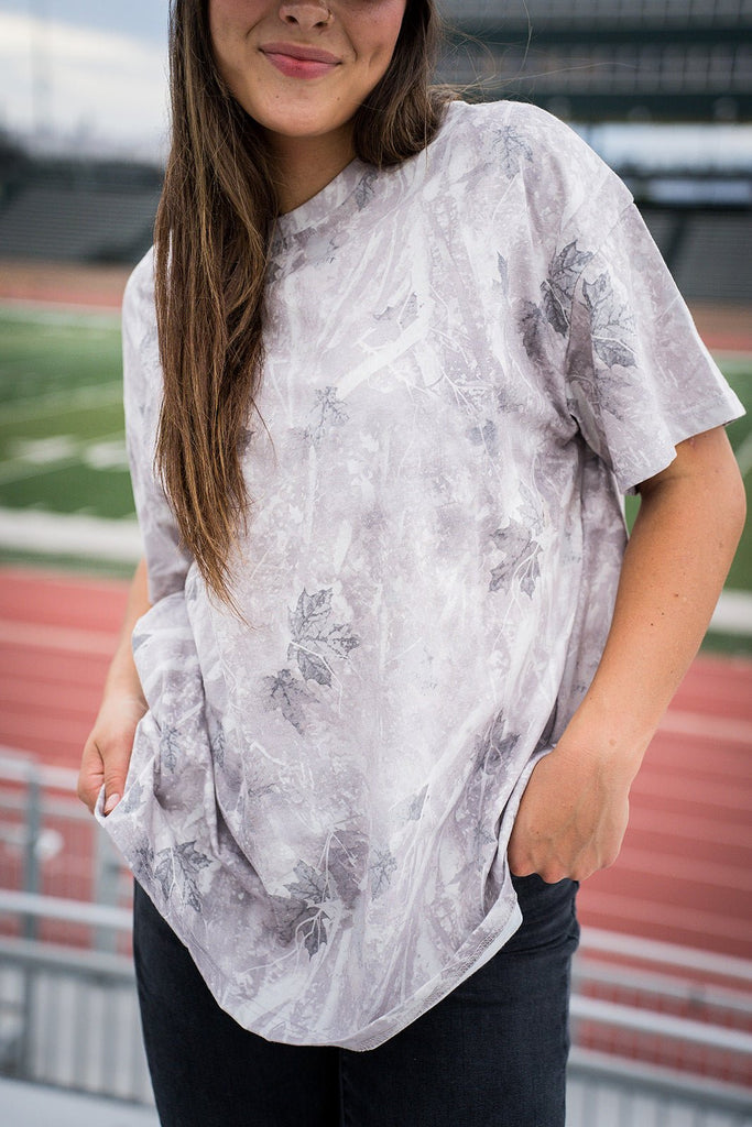 Oversized Light Camo Tee - Pepper & Pearl Boutique