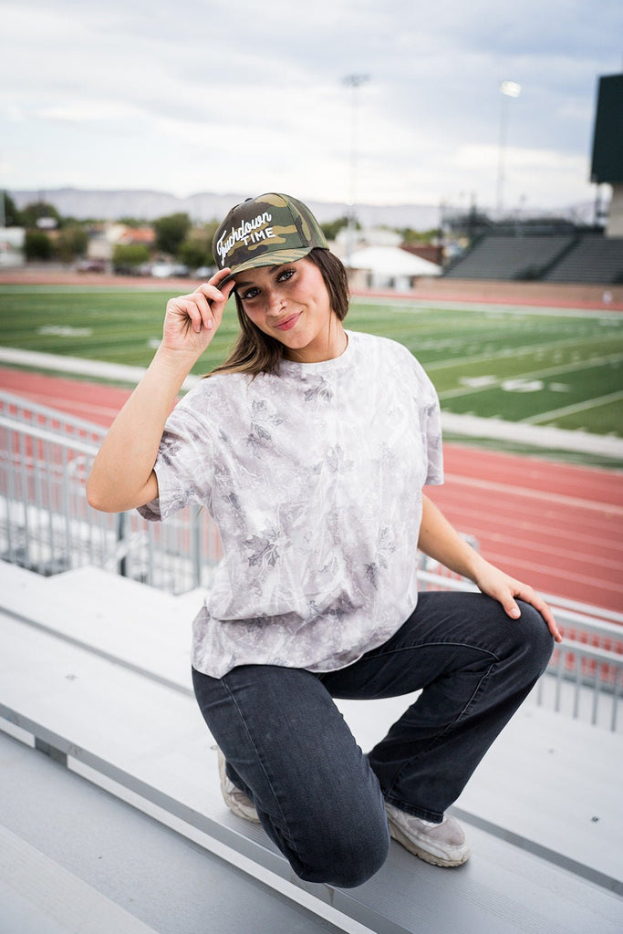 Oversized Light Camo Tee - Pepper & Pearl Boutique