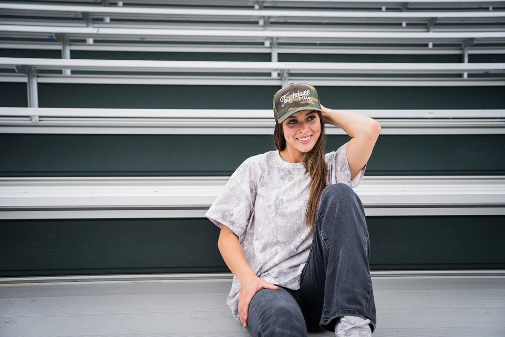 Oversized Light Camo Tee - Pepper & Pearl Boutique