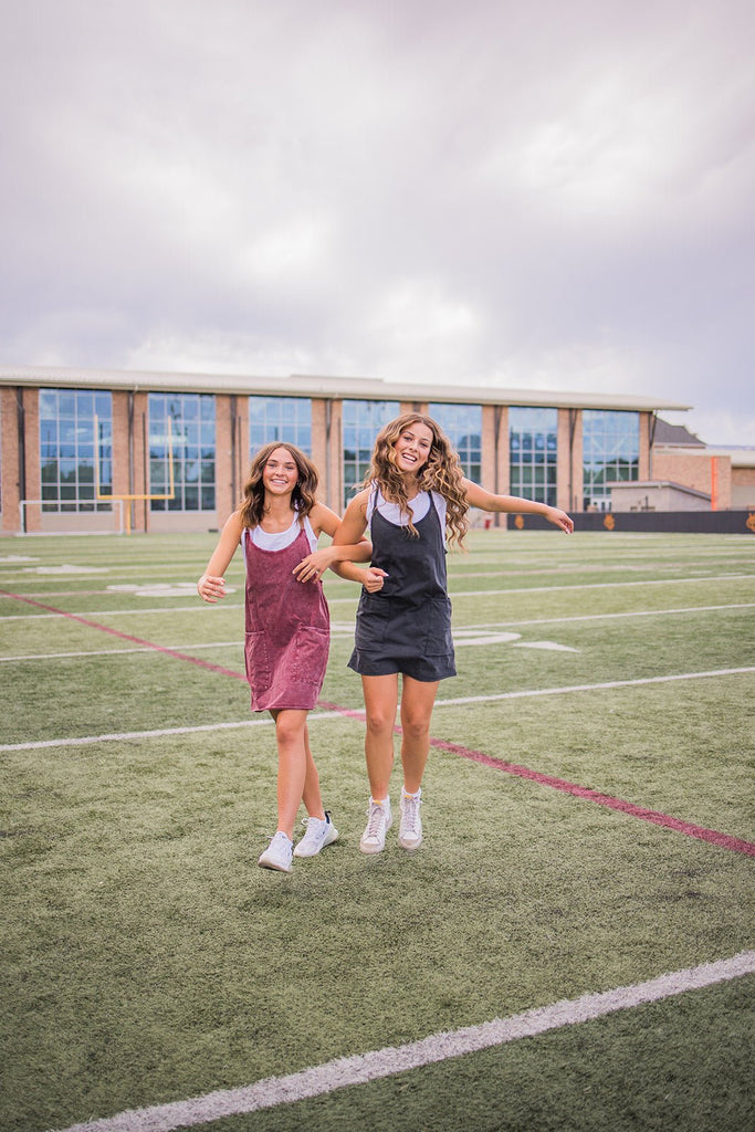 Ready To Play Dress - Black Acid Wash - Pepper & Pearl Boutique