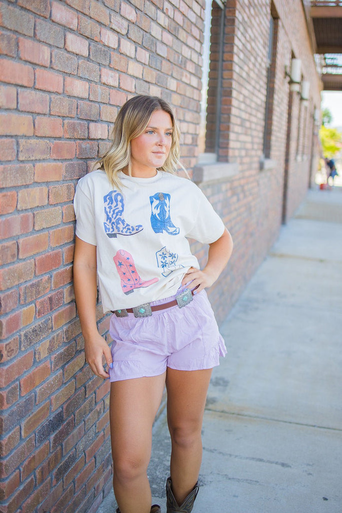 Ruffled Hem Shorts - Pepper & Pearl Boutique