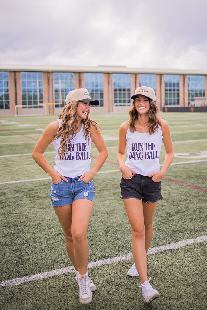 Run The Dang Ball Crop Tank - Pepper & Pearl Boutique