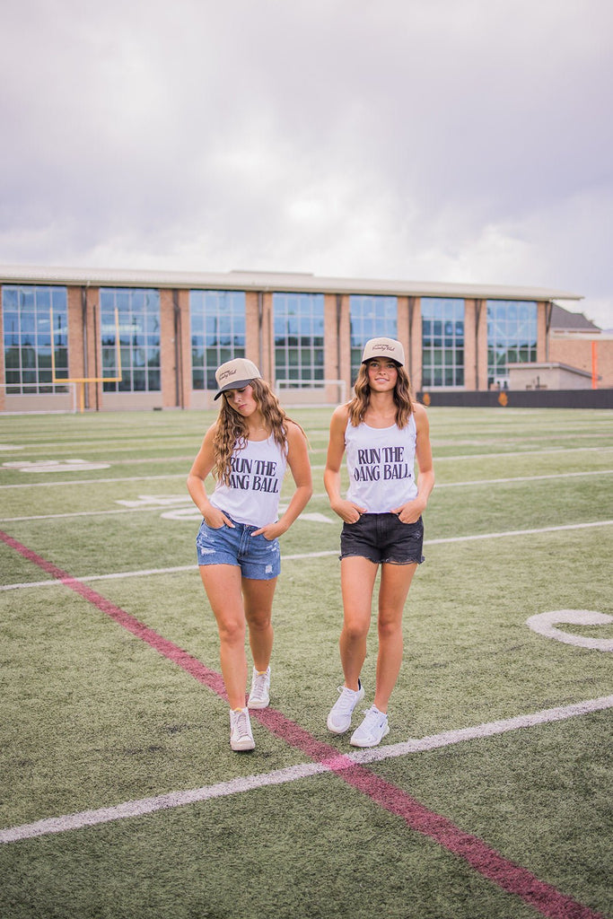 Run The Dang Ball Crop Tank - Pepper & Pearl Boutique