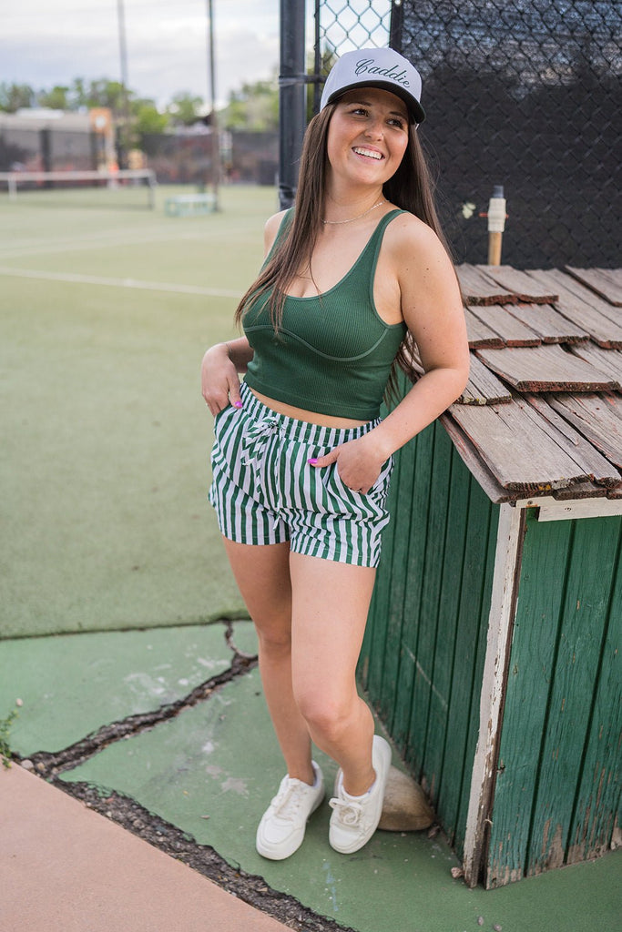 Seamed Underbust Seamless Crop Tank Top - Pepper & Pearl Boutique