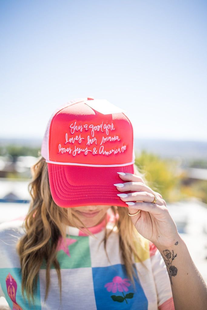 Shes a Good Girl Trucker Hat - Pepper & Pearl Boutique