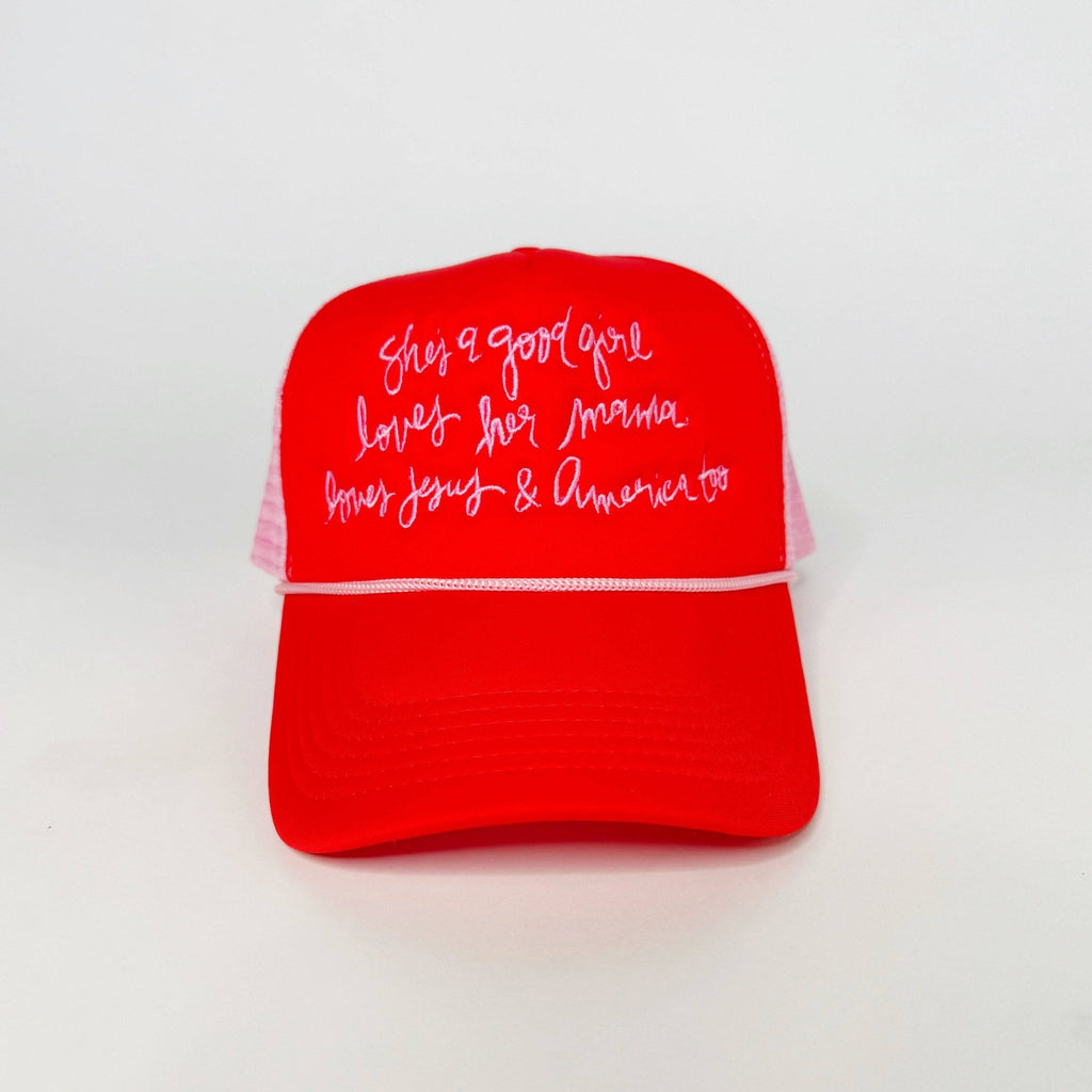 Shes a Good Girl Trucker Hat - Pepper & Pearl Boutique