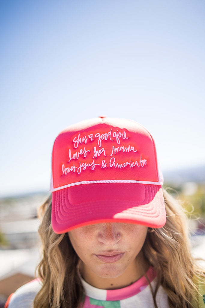 Shes a Good Girl Trucker Hat - Pepper & Pearl Boutique