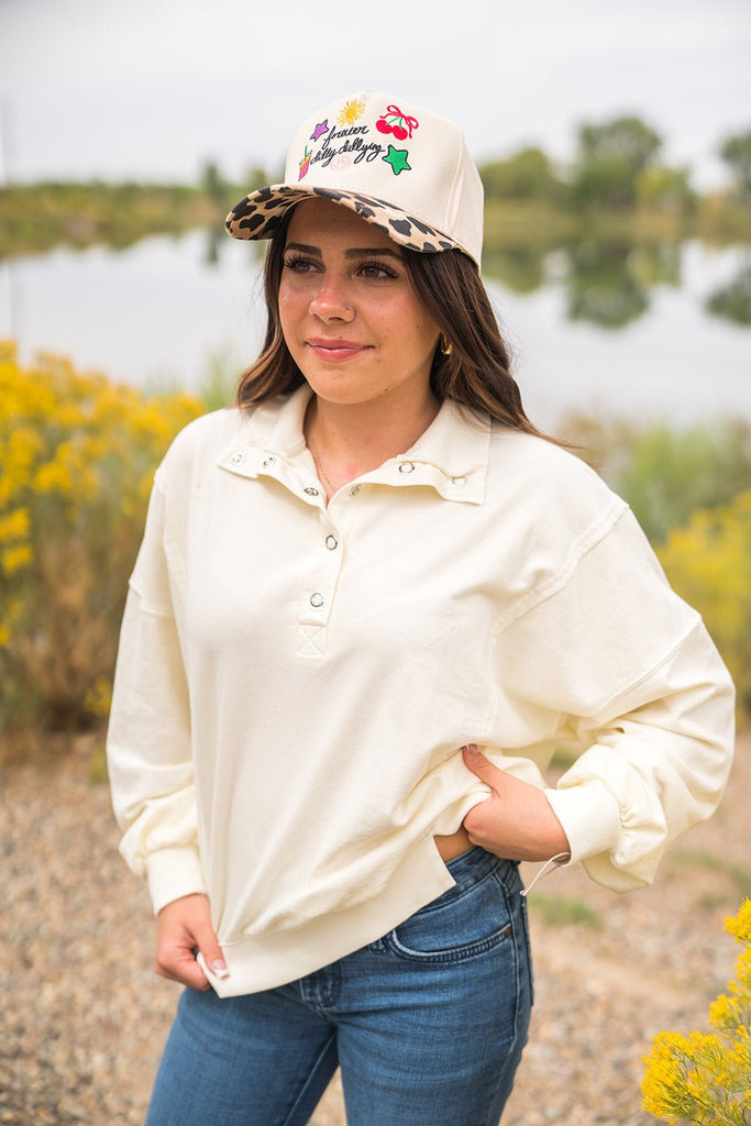 Snap Button Knit Top - Pepper & Pearl Boutique