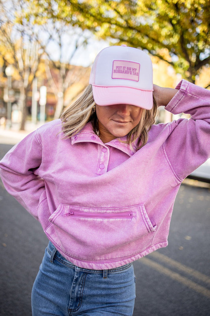 Snap Front Pullover - Pepper & Pearl Boutique