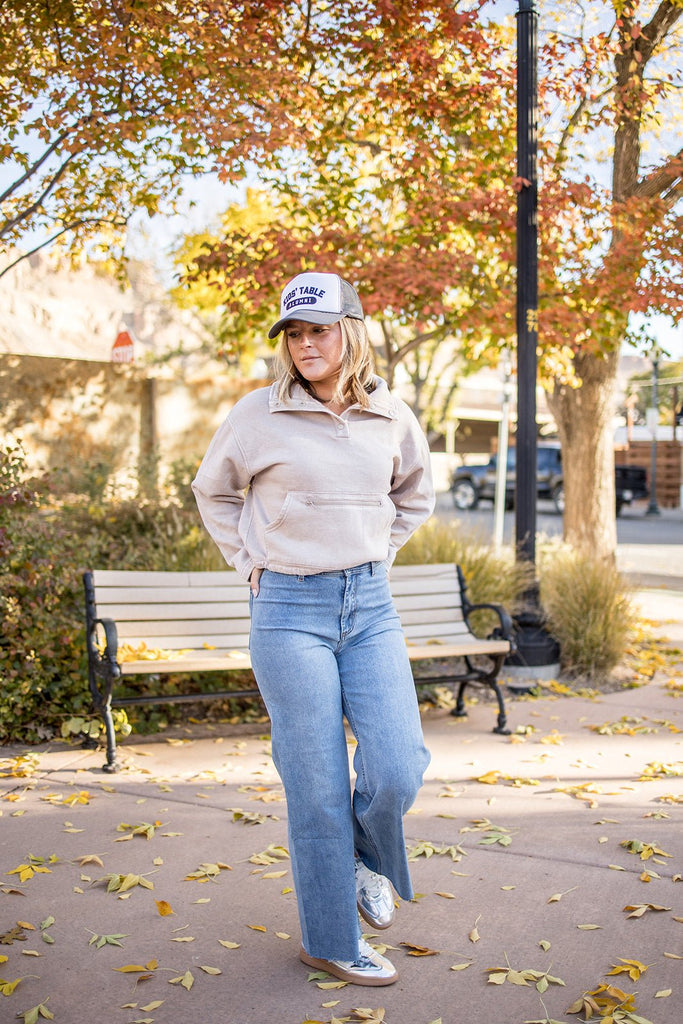 Snap Front Pullover - Pepper & Pearl Boutique