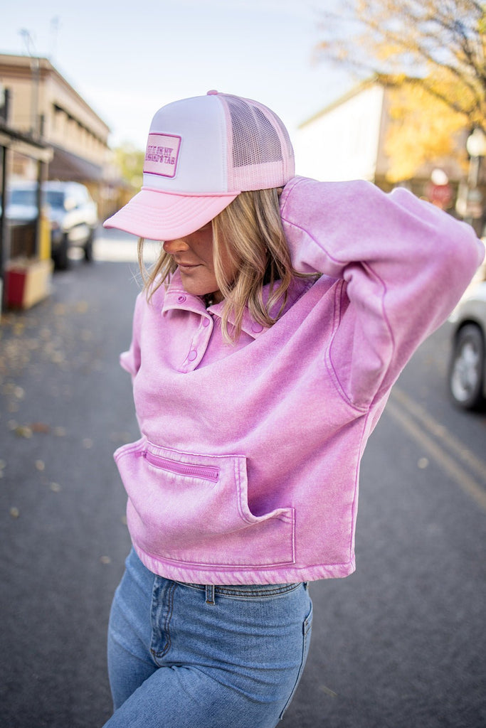 Snap Front Pullover - Pepper & Pearl Boutique