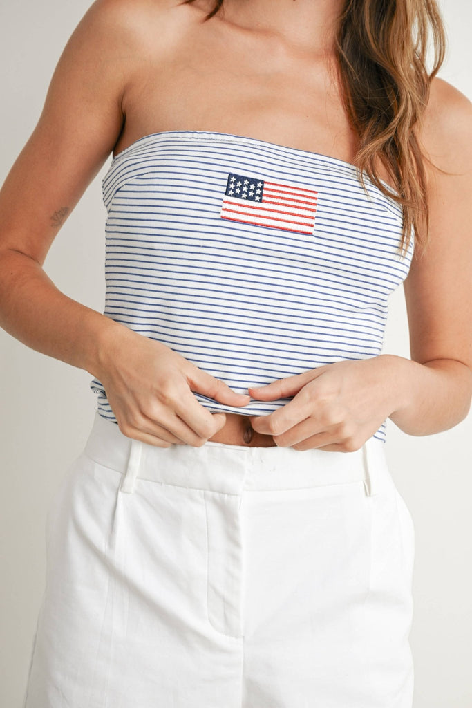 Stars and Stripes Tube Top - Pepper & Pearl Boutique