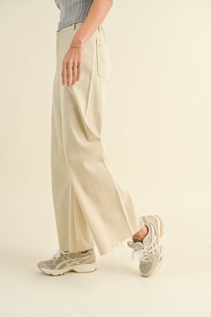 Straight Wide Leg Denim Pants - Pepper & Pearl Boutique