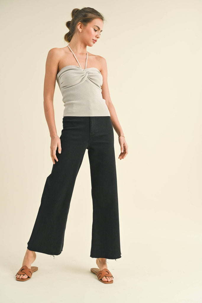 Straight Wide Leg Denim Pants - Pepper & Pearl Boutique