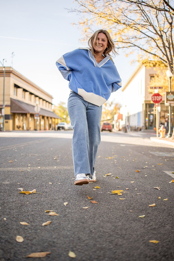 Straight Wide Leg Jeans - Pepper & Pearl Boutique