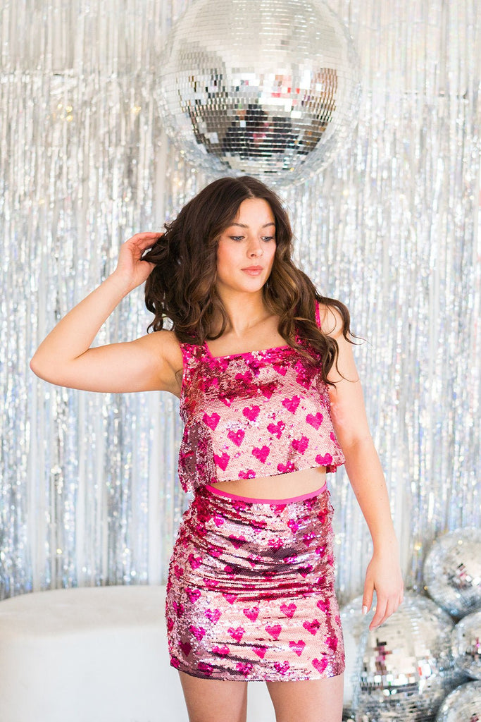 Sugar Sequin Skirt Set - Pepper & Pearl Boutique