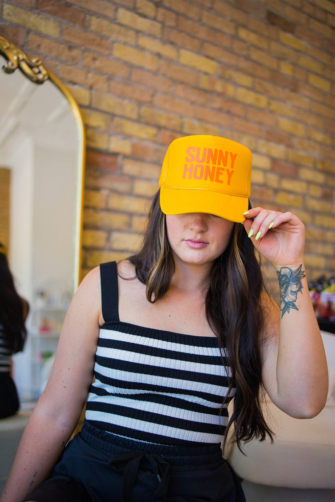 Sunny Honey Trucker Hat - Pepper & Pearl Boutique