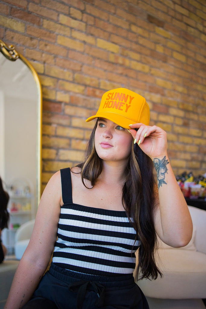 Sunny Honey Trucker Hat - Pepper & Pearl Boutique