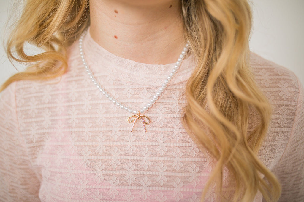 Bow Charm Necklace - Pepper & Pearl Boutique