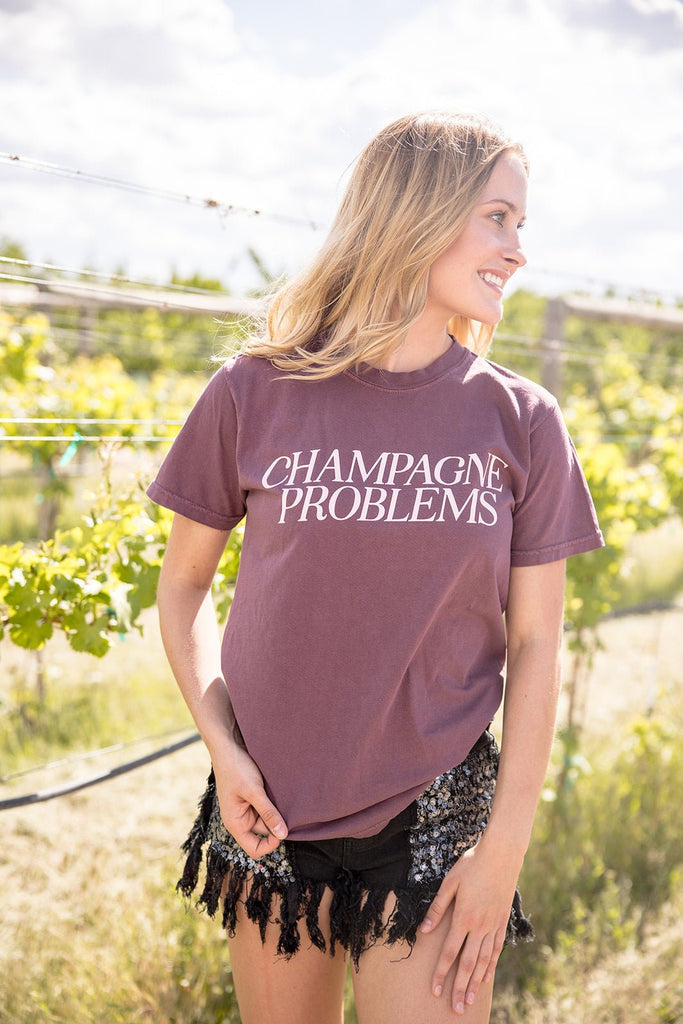 Champagne Problems Graphic Tee - Pepper & Pearl Boutique