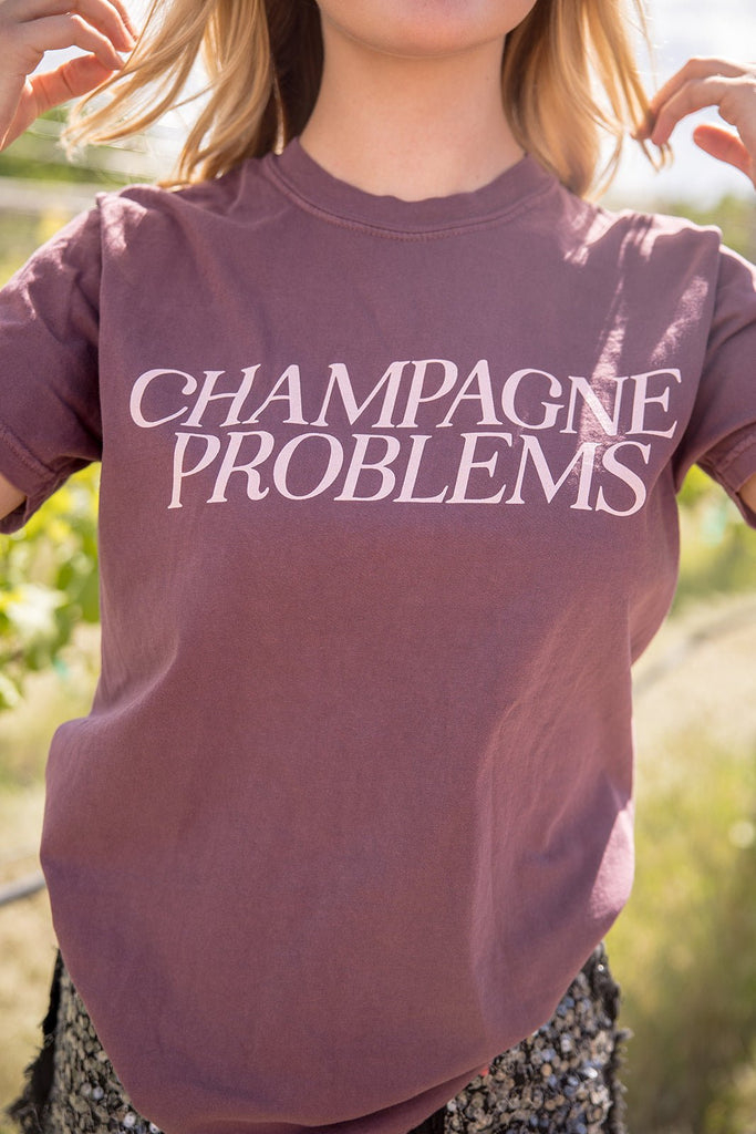 Champagne Problems Graphic Tee - Pepper & Pearl Boutique