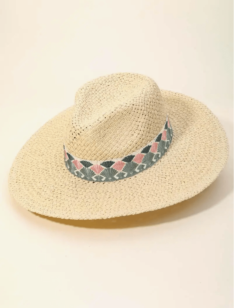 Coastal Cowgirl Straw Hat - Pepper & Pearl Boutique
