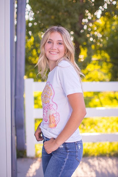 Country Music & Beer Graphic Tee - Pepper & Pearl Boutique