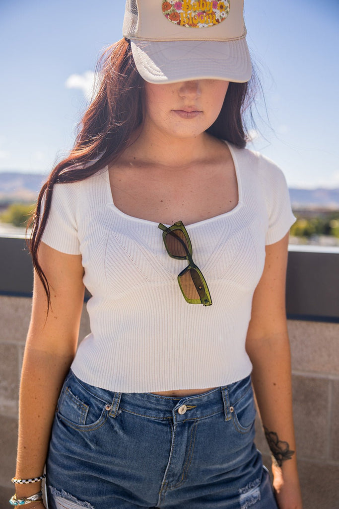 Crisp Air Ribbed Top - Pepper & Pearl Boutique