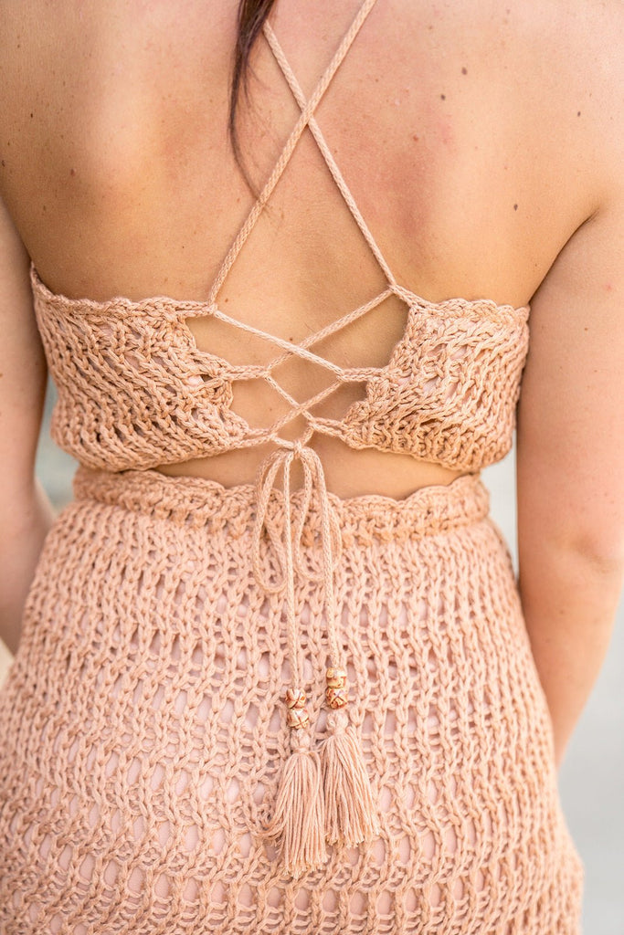Crochet Skirt and Halter Set - Pepper & Pearl Boutique