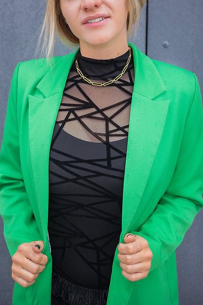 Cross My Heart Sheer Sleeveless Bodysuit - Pepper & Pearl Boutique