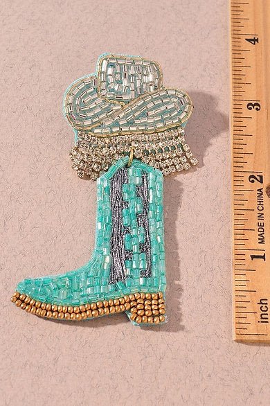 Disco Cowgirl Beaded Earrings - Pepper & Pearl Boutique