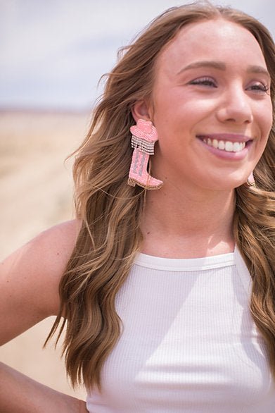 Disco Cowgirl Beaded Earrings - Pepper & Pearl Boutique