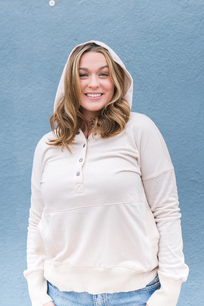 Easy Come, Easy Go Snap Pullover - Pepper & Pearl Boutique