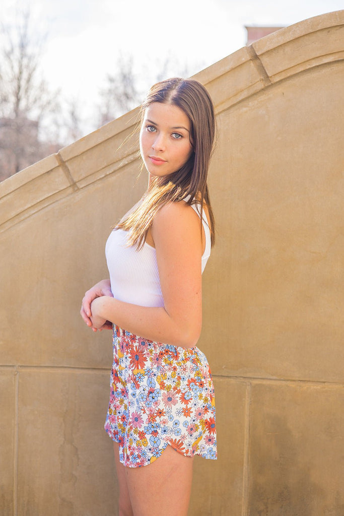 Field of Flowers Shorts - Pepper & Pearl Boutique