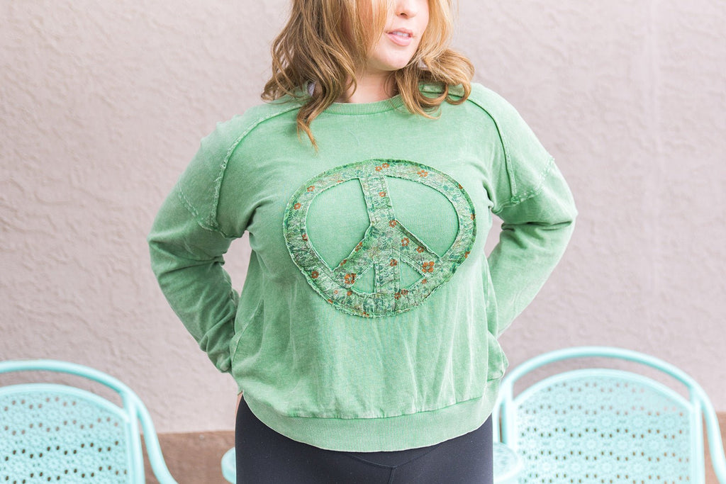 Floral Peace Top - Pepper & Pearl Boutique