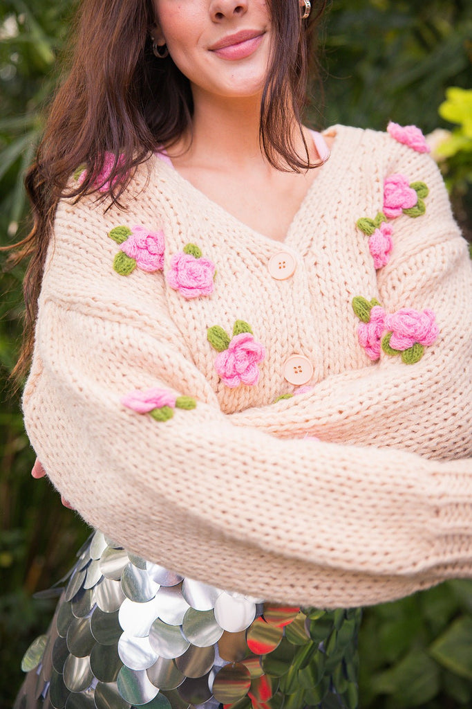 Flowers Forever Cardigan - Pepper & Pearl Boutique