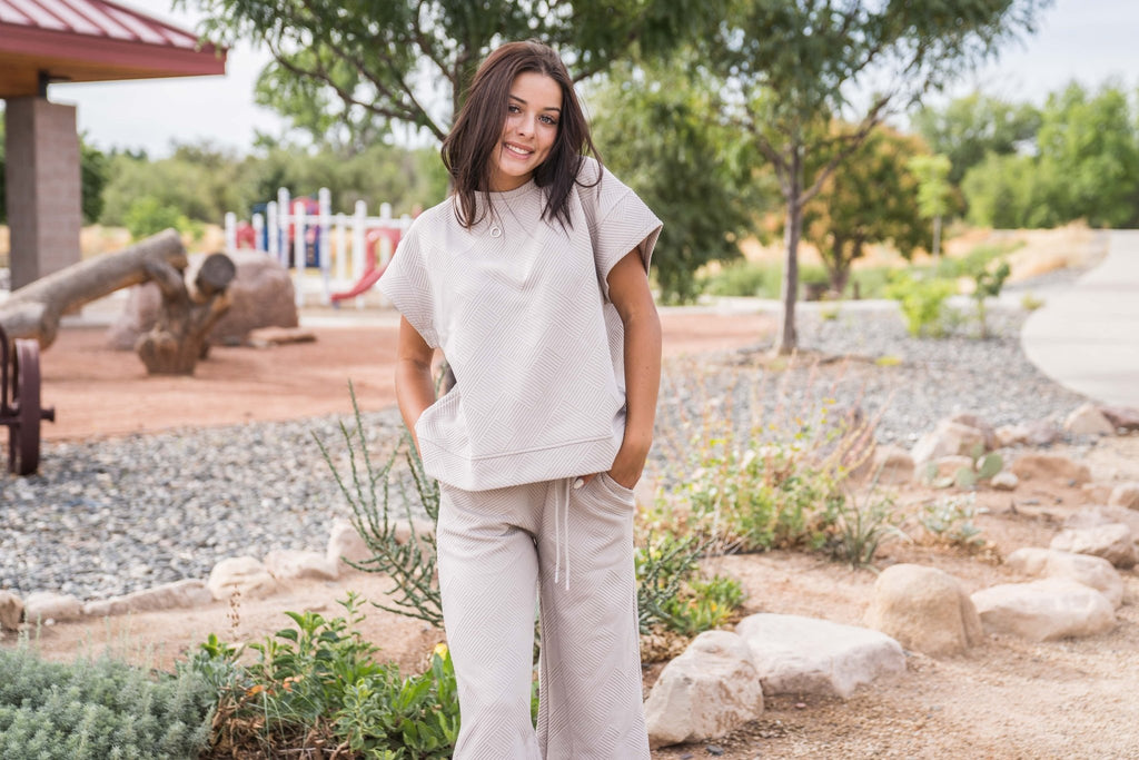 Golden Hour Cropped Sweats - Pepper & Pearl Boutique