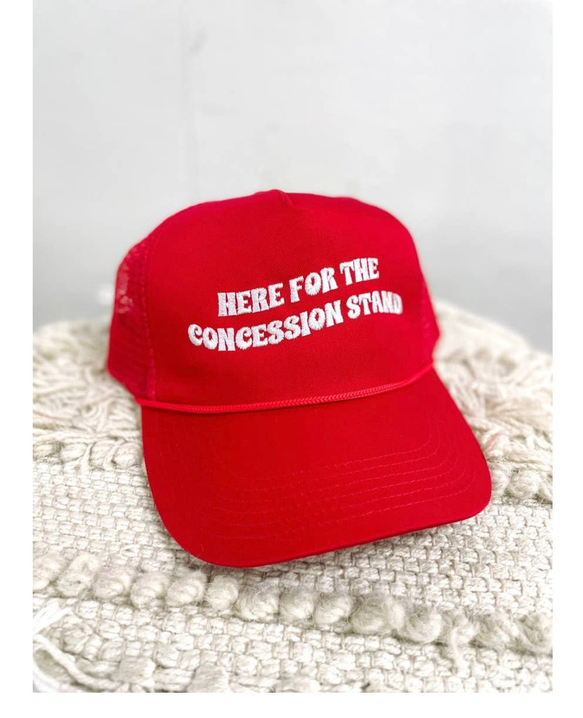 Here for the Concession Stand Trucker Hat - Pepper & Pearl Boutique