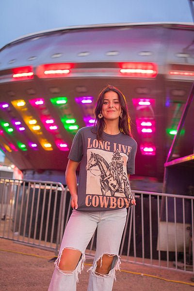 Long Live Cowboys Graphic Tee - Pepper & Pearl Boutique