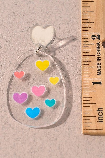 Multi Color Heart Earrings - Pepper & Pearl Boutique