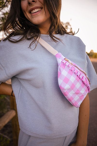 Pink Gingham Bum Bag - Pepper & Pearl Boutique