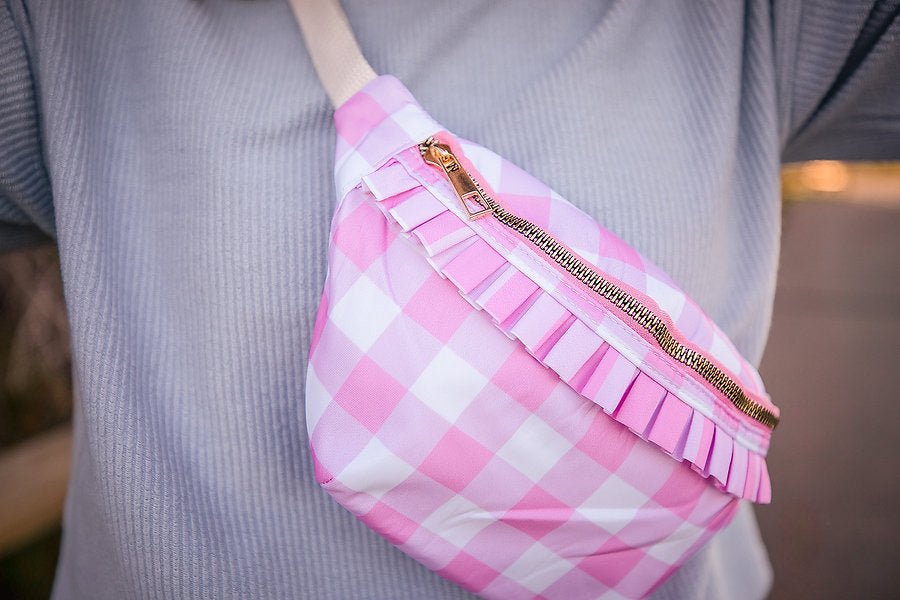 Pink Gingham Bum Bag - Pepper & Pearl Boutique